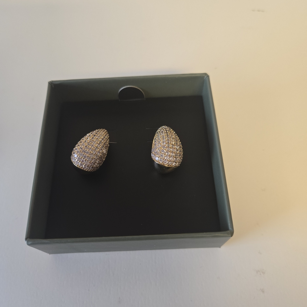 Jewels By Suniana Pave Earings New In Box
